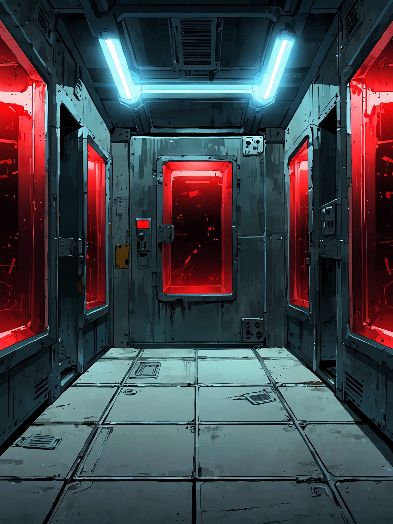 You rush through the room examining the other cryo chambers. You are met with shock and horror as they all seem to be either empty or malfunctioning. The realization slowly sets in that you are well and truly alone here. You had to make it out of here... alone.