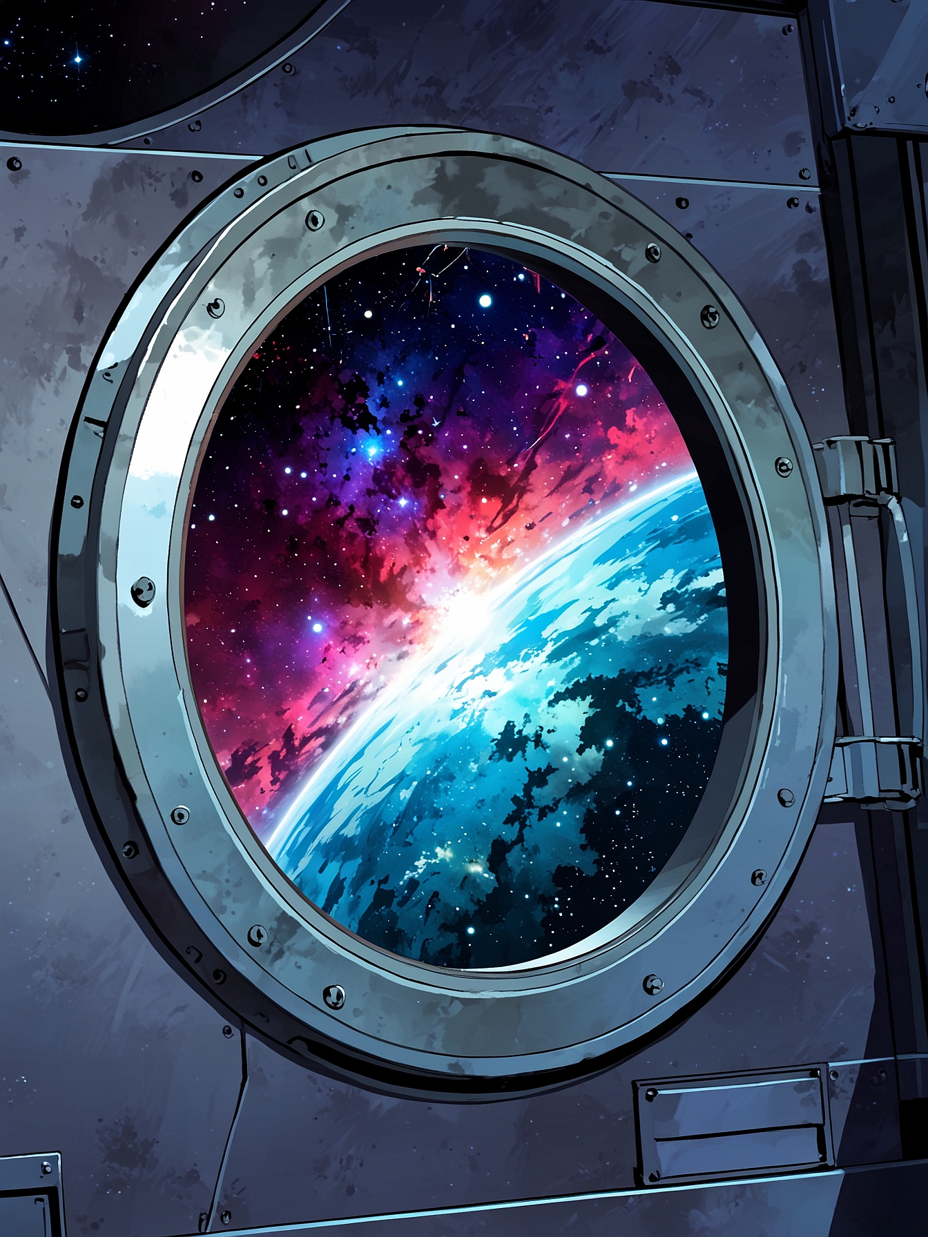 Once the signal leaves the dish, you feel relief wash over you. For the first time in a long time, you glance outside the windows and are awestruck by the beauty of space. The stars were shining brightly and the nebula in the distance filled your eyes with a dazzling array of colours.