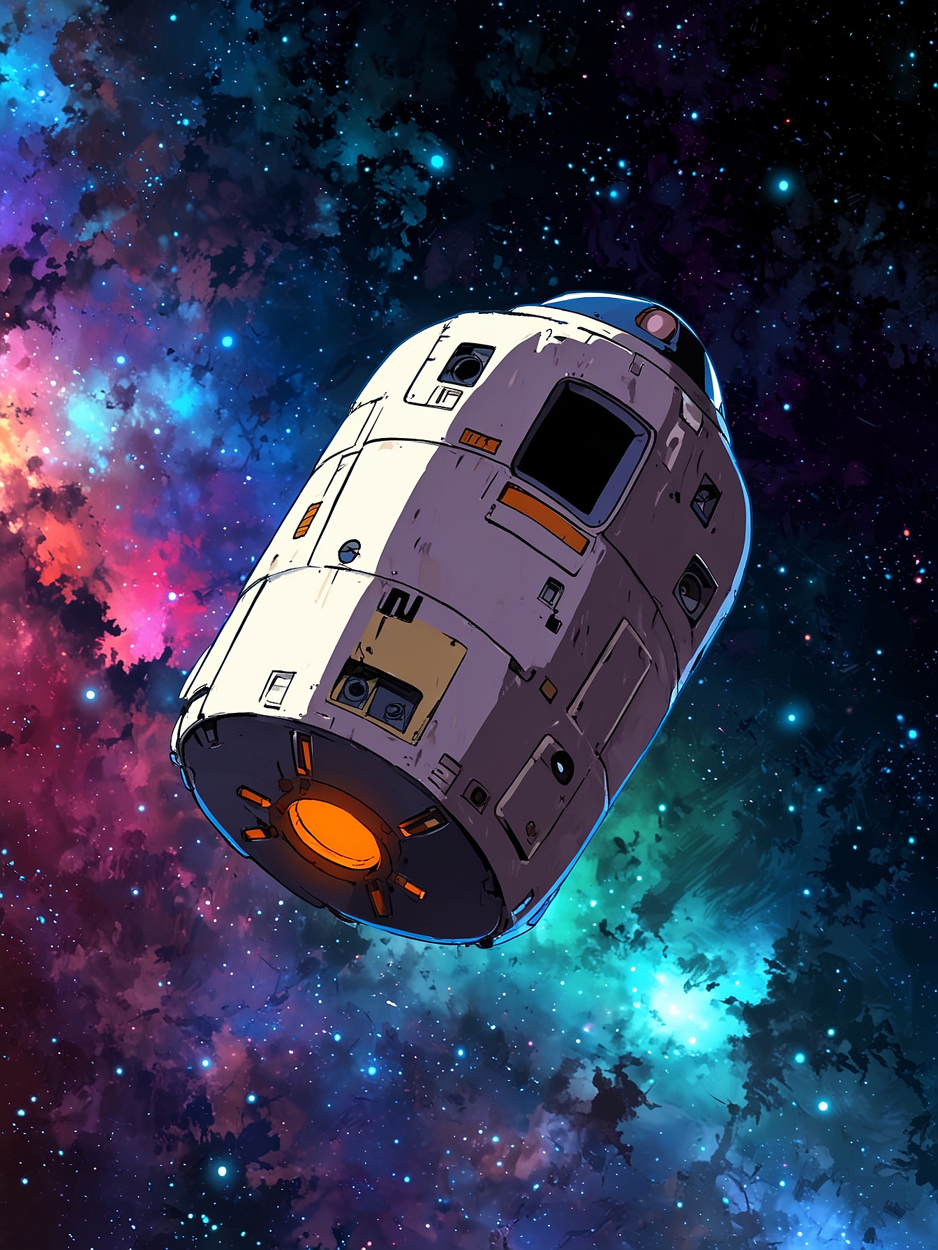 The escape pod's engines warm up and detach from the ship once its doors close firmly behind. The bay doors of the ship slowly open, and the tiny ship takes off with a high-pitched whizz. You watch as it flies out into space towards home. You had done it. You were finally heading home...or were you?