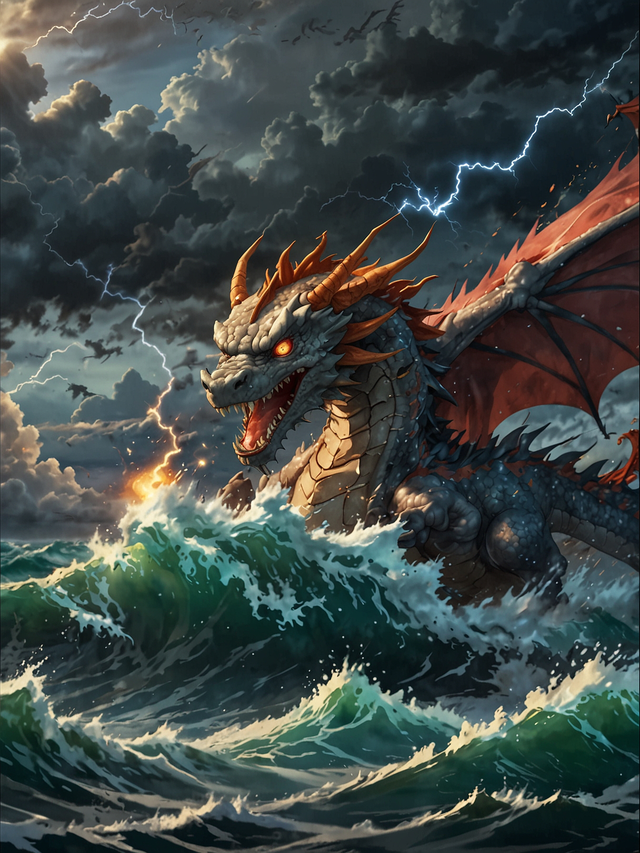 The old man and his boat moved away and Sarah floated without moving. The dragon raced over her head without noticing her and was suddenly sliced into pieces by strokes of blazing white light that emanated from the small boat.