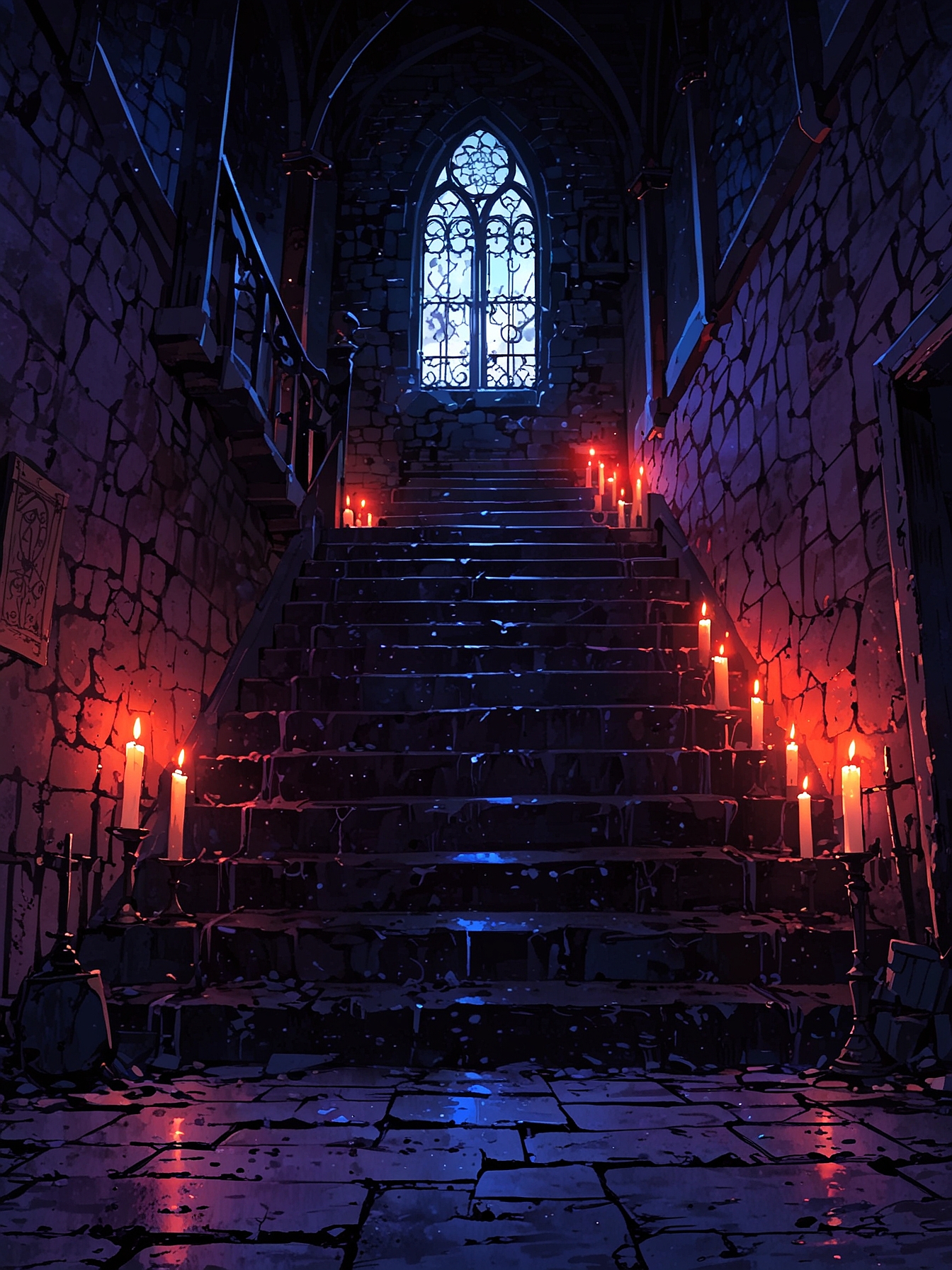 You push forward and enter the next room where you see a woman splattered with blood opening a stairway that leads underground. You recognize her as Elizabeth, your contact from the Order of Seekers. You approach her cautiously to understand what is going on.