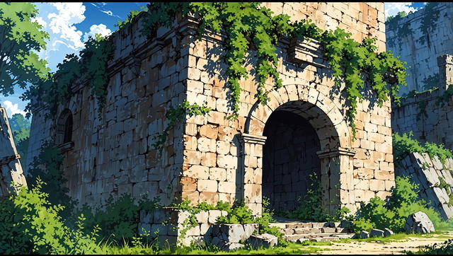 You nod and depart the manor alongside Joaquin. You notice that he is taking extra precautions that you are not in any harm while going through the streets. After a half-hour stroll, you arrive in front of an old bastion that houses the garrison. It is old and decrepit, with ivy enveloping it. 