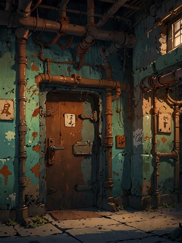 You leave the wrench and decide to keep exploring the complex. As you move through the corridors, you notice strange markings on the walls. Eventually, you find yourself in front of a large, reinforced door with a keypad.