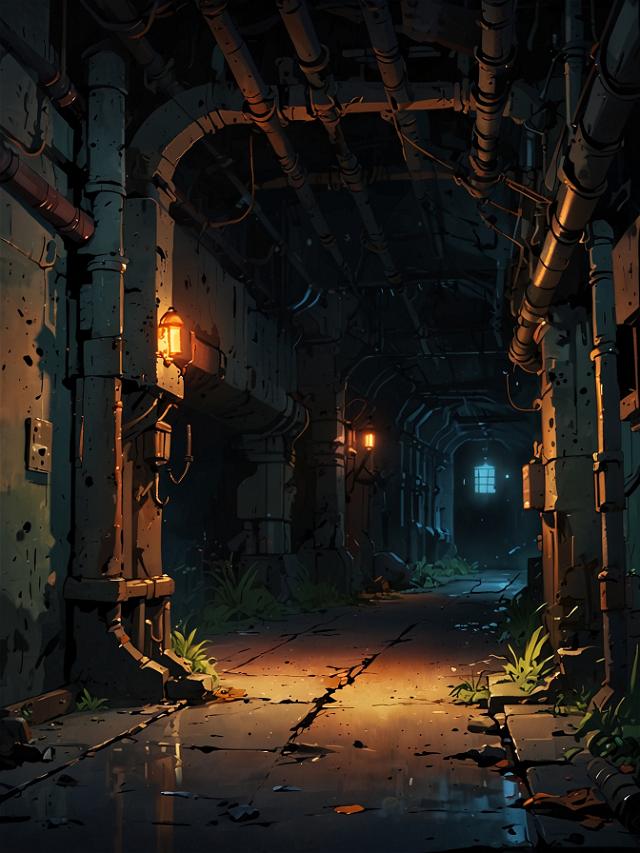 You follow the faint whispers echoing through the corridor. Each step you take echoes softly as you move closer to the source. The whispers grow louder, leading you to a hidden door at the end of the corridor. You slowly open the door to discover a man tinkering with something.