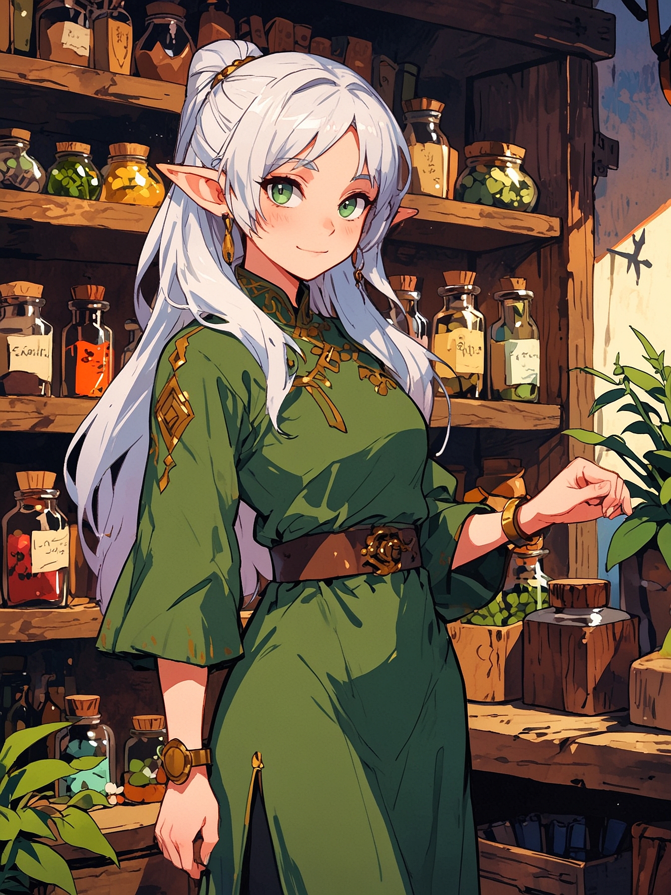 Hello, adventurer! If you are looking for a job, villagers have been vanishing mysteriously in the past weeks. There's a potion seller in the marketplace who might know more. I don't know anything but please tell me when you find out more. Feel free to buy something if you wish.