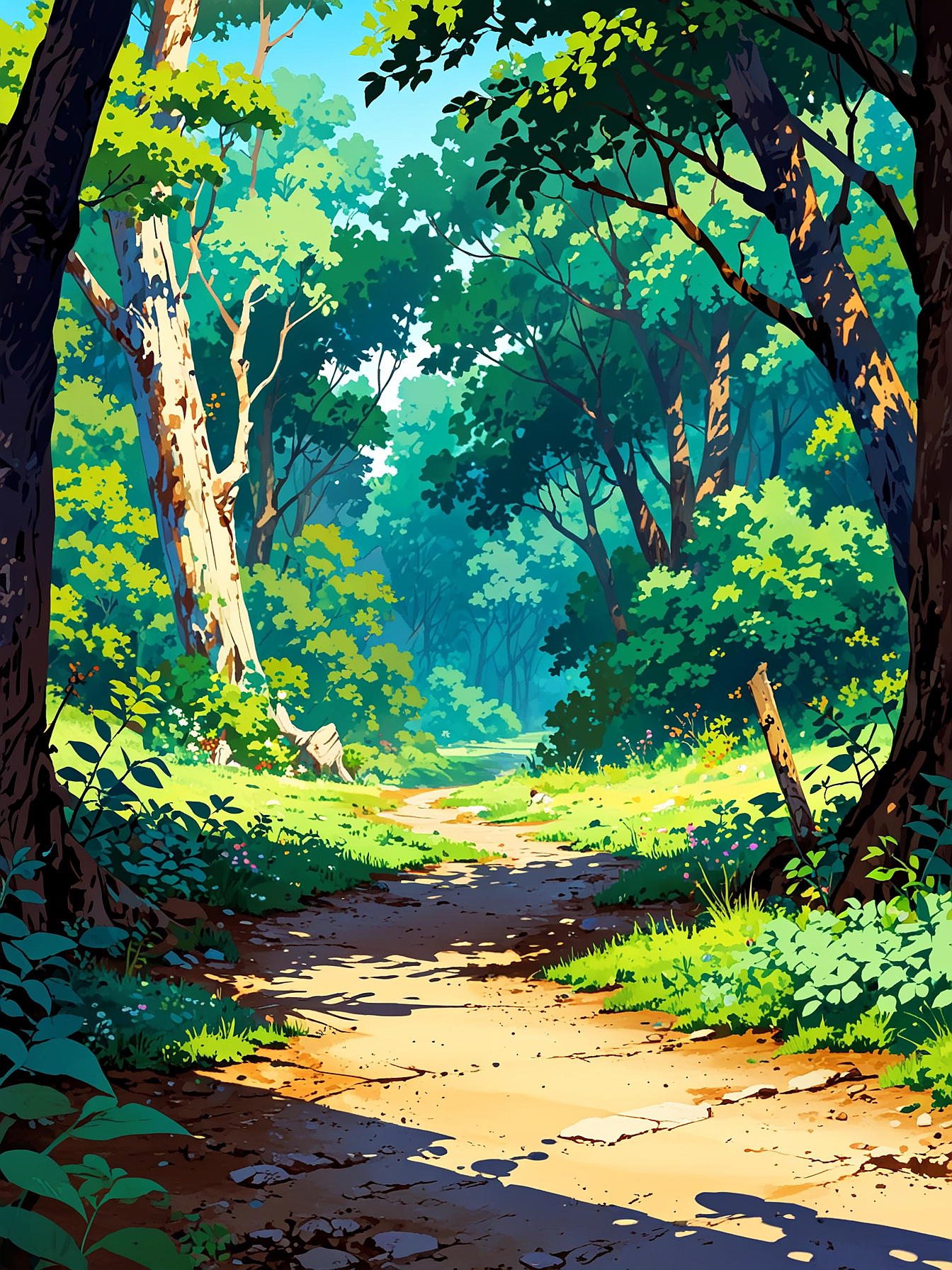 You muster the courage to enter the forest in search of answers. As you begin your trek into the forest, you eventually come at a crossroads. To the left, the path has multiple footprints, showing that it has been used recently, and to the right, the path follows a stream of clear water.