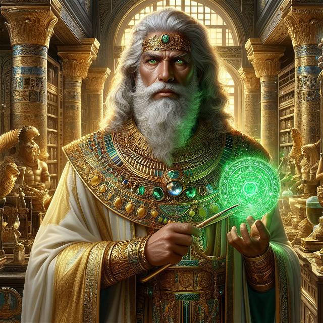 The legendary alchemist Hermes Trismegistus