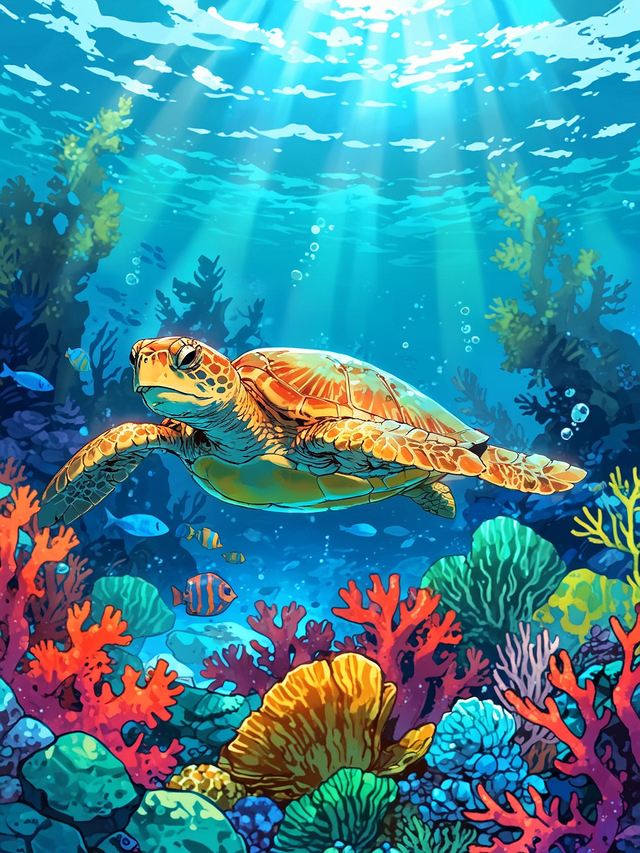 You decide to dive deeper into the ocean, seeking wisdom from ancient sea creatures. As you swim through vibrant coral and shadowy depths, you encounter a wise old sea turtle. He shares tales of the seashell necklace and its history, revealing secrets that may help you understand its curse.